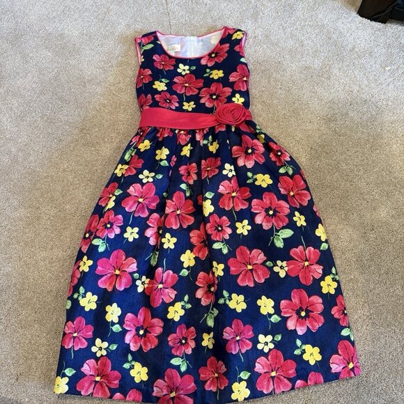 Cinderella Girls Dress 10 Spring Summer Sleeveless Tie Back Zipper Tulle Pretty - Picture 3 of 11